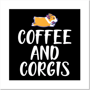 Coffee and corgis Posters and Art